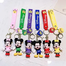 Party Favor Cute Mouse Keychain Pendants Car Key Ring Cartoon Doll Backpack Pendant Toys Gift Drop Delivery Home Garden Festive Supp Dh0S9
