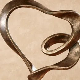 تمثال طاولة رحلة من فئة Lifes - الذهب العتيق - ديكور تمثال الحب - منحوتات زخرفية حديثة للمكتب