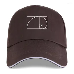 Bollkåpor Fibonacci Spiral Men's Men Summer Baseball Cap 2024 för bomull plus storlek