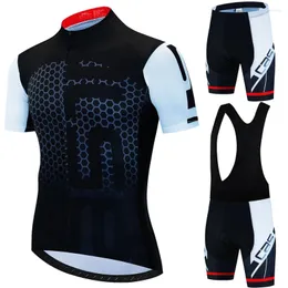 Racing Sets Cycling Bib Men's Blouse Clothing Cycle Jersey Spring Summer Man Shorts Suits Mtb Bicycle Clothes Sportswear Sports Set 2024 Pro