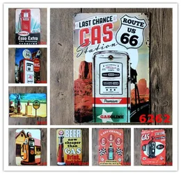 Vintage metal tin sign Retro Plates GasOline Gas Oil Beer Route 66 Vintage Craft Home Restaurant KTV Kitchen Bar Pub Signs Wall Ar1894905