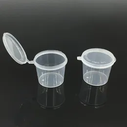 卸売り1オンスの使い捨てプラスチックポーションカップ調味料ソーススナックドレッシングショットカップコンテナパッキングボックス5000pcs