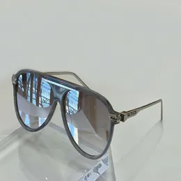 نظارة شمسية لوكتو الطيار للرجال الفضة رمادي رمادي المرآة العدسة Occhiali da Sole Firmati Men Fashion Sugnlasses 1264 Shades with Case234s