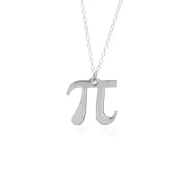 Halsband 30pc matematik pi 3.14 symbolnummer halsband vetenskap lärare student geometri initial bokstav digital pai oändlig oändlighet halsband