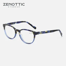 Солнцезащитные очки рамы Zenottic Kids Retro Vintage круглые ацетатные оптические очки рамы для детских ближних очков Myopia Myopia