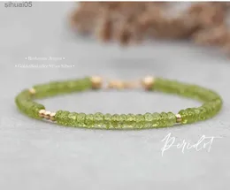 Bransoletka perydotowa Peridot August Stone Birthstone August Peridot Biżuter