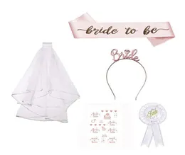 Bachelorette Party Bridesmaid Team Etiquette Bride To Be Wedding Decoration Hen Night Supplies Satin Ribbon Bridal Shower7474239