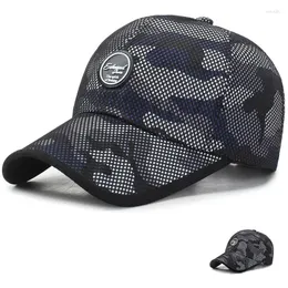 Ball Caps Spring Autumn Men Breathable Dome Camouflage Mesh Baseball Summer Women Outdoor Casual Riding Windproof Sunscreen Hat C66