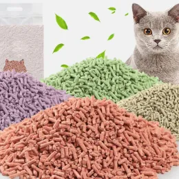 Housebreaking degradável planta maca de gato suprimentos de limpeza desodorante maca de gato qualidade natural tofu areia de gato pet shop produto para animais de estimação