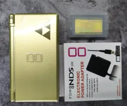 닌텐도 DS Lite NDSL 핸드 헬드 Enlish 프랑스어 스페인 시스템을위한 플레이어 지역 무료 리퍼브 게임 콘솔 369in1 GBA