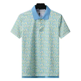 2024 Новая высококачественная высококачественная рубашка Polo с металлическими кнопками логотипа, изысканным изготовлением, синхронизированным с официальным веб-сайтом, модным и универсальным M-3XL