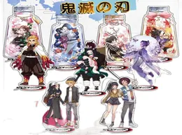 Novo anime demônio kiu não yaiba kamado tanjirou ornamentos chave pingente dupla face acrílico figura dos desenhos animados ornamento lembrança8496415