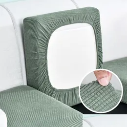 Stuhlhussen Elastisches Sofa ER Sliper Wohnzimmer verdicken Spandex-Couch für Schnittsitzkissen waschbar abnehmbare Drop-Lieferung nach Hause Otakw