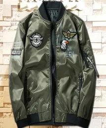 Nya toppmän armédesigner jackor ytterkläder flygpilot bomber jacka män kvinnor vindbrytare baseball vinterrock mens jacka storlek 4965328