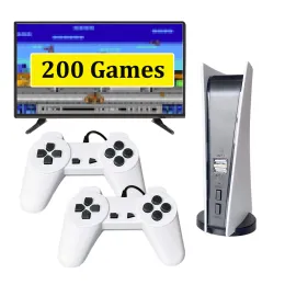 コンソールビデオゲームコンソール200 Jogos AV出力GS5レトロゲーミングハンドヘルドゲームステーション有線コントローラーコンソーラDEビデオジューゴス