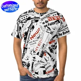 Özel Yetişkin Tam Parçalı Baskılı T-Shirt Erkek ve Kadınların Nefes Alabilir Teri Emilim Çift katlı manşetler küçülmeyin, Polyester 202G renk kontrastını deforme etmiyor