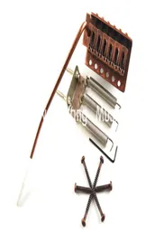Bronze guitarra elétrica ponte tremolo sistema de ponte para fender strat estilo guitarra elétrica wholes5284808