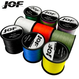 Линии JOF x8 Обновление линии рыбалки косички супер сильные 8 Strands Multifilament PE Line 300M 500 м 1000 м Япония 18LB78LB PESCA METAL JIG