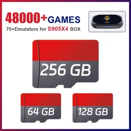 Giocatori TF/Carte di gioco 70+Emulatori con oltre 48.000 giochi per PSP/PS1/NDS/N64/DC/SS/MAME per console per videogiochi retrò/TV BOX/HK1 RBOX X4