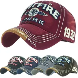 Ball Caps High quality brand SPARK cotton washed hats suitable for men women cobras snap on hats baseball caps Cascade Dad hats outdoor hats J240226