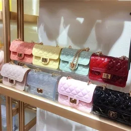 Jelly Handbags Women's Shoulder PVC Mini Crossbody Bags for Women 2020 Small Cluth Purse Clear Transparent Messenger Bag Q111328g