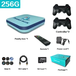 لوحات المفاتيح Pawky Box Super Video Game Console مع وحدة تحكم لاسلكية 256 جيجابايت 50000 3D TV Out Retro Games Box Player Hig