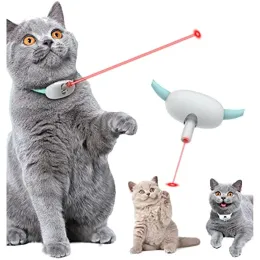 Toys Electric Smart Underhållande krage för kattunge, underhållande kattkrage bärbara laserkattleksaker, elektronisk träningsleksakssalong