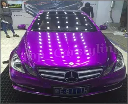 Purple Gloss Candy Vinyl Car Wrap Film with Air Channel Metallic Violet Sticker Caring Carling Size 152x20mroll6100998