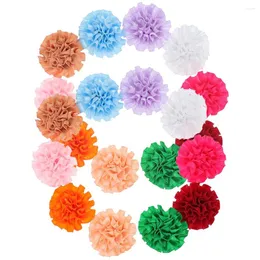 Vestuário para cães 20 pcs arco decoração pet colar flores gato decoração cachorrinho acessórios multicolor poliéster encantos para suprimentos de pescoço