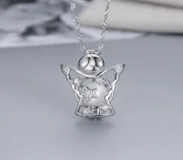 factory outlet S925 Sterling Silver Star Pendant fashion creative Pentagram star pearl cage Necklace DIY jewelry manufacturer WMPD4059584