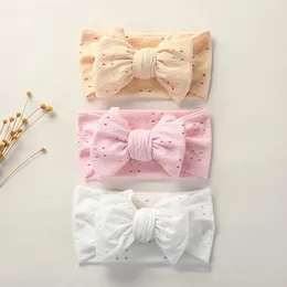 헤어 액세서리 3pcs/set baby bows headband set 여름 소녀 머리띠 수제 주저리 소프트 매듭 터번 아이 헤드웨어