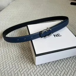 Womens belt designer Color buckle belts for woman 2.5cm width Classic thin leather Size 95-115cm White Brown Black Blue Red Beige Letters smooth buckle fashion belt