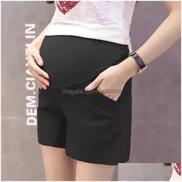 Maternity Bottoms Bot 2023 Summer Pants Women Thin Loose Pregnancy Shorts Belly Support Cotton Womens Drop Delivery Baby Kids Suppli Dhxih