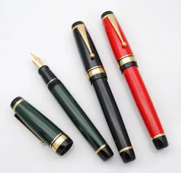 JD Metal Big Fountain Pen med en omvandlare M NIB 07mm Ink Writing Gift for Office School Supply Stationery 240219