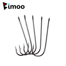 Fishhooks bimoo 500pcs aberdeen long shank Fish Fook Saltwater Fresh Water Hooks Sabiki Rig Streamer Flook Size 10 4 2 2/0 Wholesale