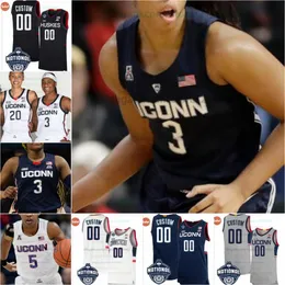 カスタムUConn Huskies College Basketball Jersey NCAA 10 Hassan Diarra 35 Samson Johnson 40 Andre Johnson Jr. Mens Women Youth Kids Jerseys 2023 National Champions