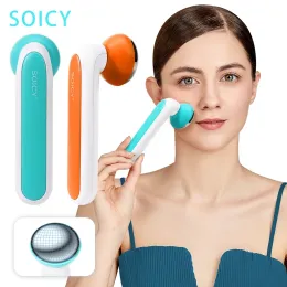Massagegerät S40 Eisroller Gesichtsstempelwalze 360-Grad-Drehung Eiskugeln Antifaltenlift Gesichtspflege Massage Schönheitsinstrument