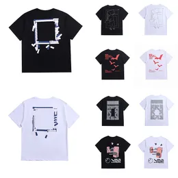 T Shirt Mens Offess Whites Designer T Shirt Tops Man قميص عرضي قميص عصري نمط Graffiti Design Tees Streetwear Shorts Sleeve Offss Polos Tshirts Size S-XL