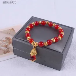 Perlen Glück Feng Shui Pi Xiu Armband Für Frauen Männer Bunte Kristall Stein Perlen Armbänder Bringen Glück Reichtum Armband Schmuck YQ240226