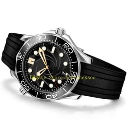 New Model Mens Automatic Watch Men 007 Black Dial 300mm Limited Edition Rubber Strap Men Watches Wristwatche221p