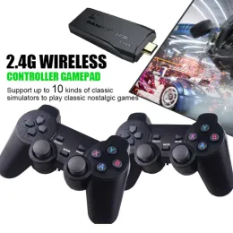 Gamepads Data Frog Y3 Lite 10000 Games 4K Game Stick TV Video Game Console 2.4G Wireless Controller For PS1/SNES 9 Emulator Retro Console