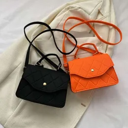 Fashion Felt Shoulder Bags for Women Small Square Bag Advanced Texture Armpit Handbags Female Purse Shopping Crossbody Bag Totes
