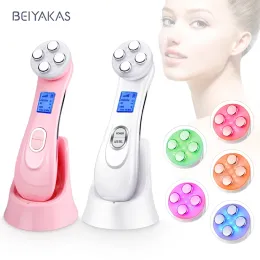 Device 5 in 1 Radio Frequency Mesotherapy Led Photon Skin Care Neck Facial Antiaging Lifting Firming Wrinkle Removal Beauty Hine