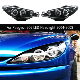 Auto Styling DRL Tagfahrlicht Streamer Blinker Anzeige Für Peugeot 206 LED Scheinwerfer Montage 04-08 Front lampe