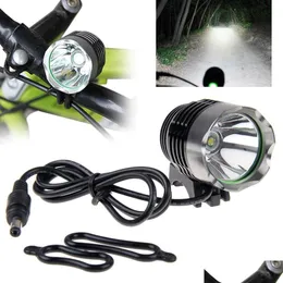 Ljusstänger arbetsljus XML T6 1800LUMEN LED -cykelcykelstrålkastare Front Lamp -strålkastarpaket med batteriläpple leverans mob dhm0t