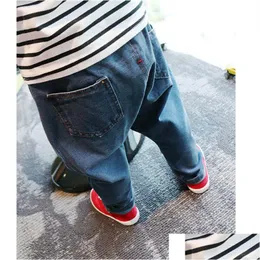 Jeans Bambini Ragazzi Primavera Casual Vita alta Cute Baby Boy Pantaloni Harem Pp Collapse Pantaloni Denim 230616 Consegna drop Abbigliamento premaman Dhyke