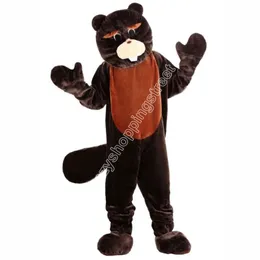 High Quality Custom beaver Mascot Costume theme fancy dress Christmas costume Ad Apparel Party Dress Outfit