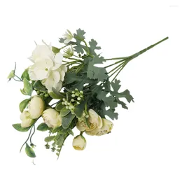Dekorativa blommor Artificial Flower Wedding Party Simulation Fake 5 Stems Real Touch Arrangement Diy Craft Silk Hydrangea Po Props Home