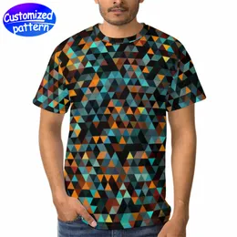 T-shirt personalizzata per adulti con stampa completa, per uomo e donna, traspirante, assorbimento del sudore, polsini a doppia piega, non si restringono, non si deformano, poliestere per il tempo libero, 202 g, multicolore.