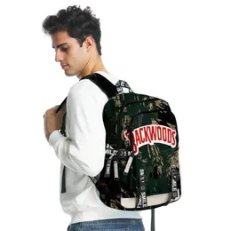 Backpack BACKWOODS 3D Printed Men Women Oxford Waterproof Outdoor Travel Teenager Boys Girls Schoolbag Laptop Bag255q